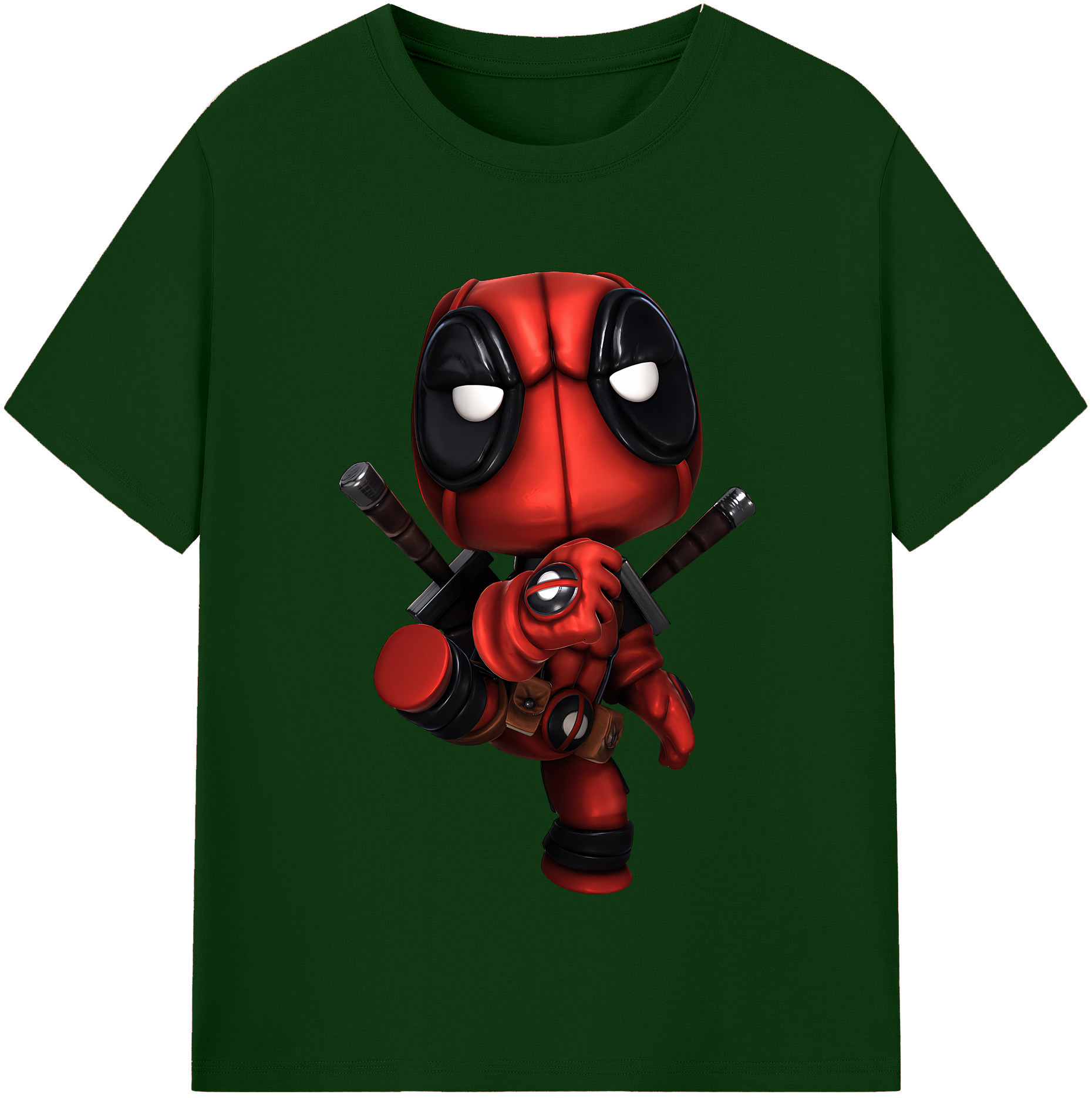 （画像用） Deadpool デッドプール 綿100％半袖Tシャツ（フロントプリント）
